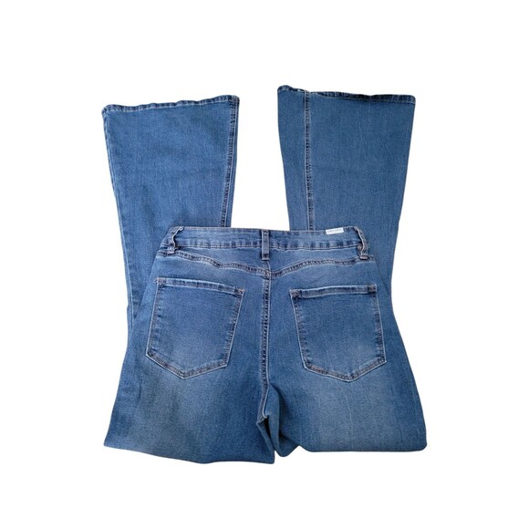 Women's Size 13 Almost Famous Flare Leg Jeans 33" Inseam High Rise - Picture 3 of 5